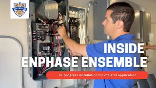 Enphase Ensemble install in progress