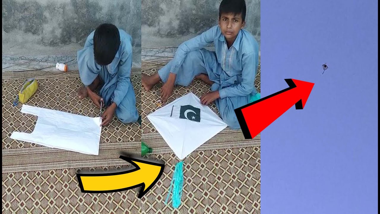Pakistan flag kite making and flying test how to make pakistani flag