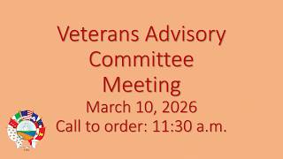 Veterans Affairs Committee Meeting, 03/10/2026