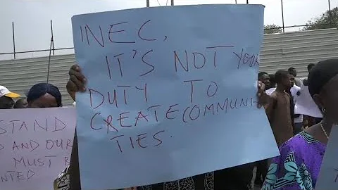 Itsekiri Protest Against INEC's Creation of New Wards in Warri, Delta State