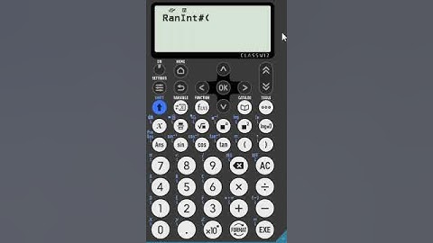 How to generate random integers on the Casio fx-8200 AU.