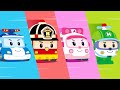 ロボカーポリー自動車童謡集 | はたらくくるま | パトカーソング | 子供童謡 | 童謡合本 | 人気童謡│ロボカーポリー 子供の歌