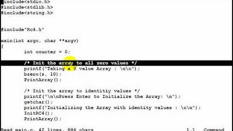 Rc4 Simulation Using C