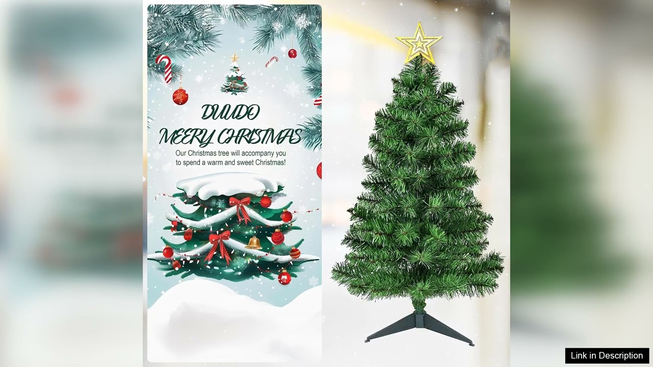 Tabletop Premium Artificial 3Ft Small Mini Christmas Tree for Home Office Indoor