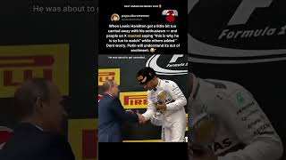 Lewis Hamilton’s awkward champagne "spray" at Putin goes viral again 🏎️🍾 #lewishamilton
