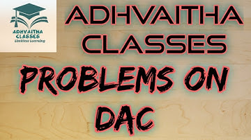 Problems on DAC #DigitalElectronics #ECEGATE,IES,#UGCNETElectronicScience Adhvaitha Classes