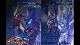 SD Gundam G Generation Overworld - All Special Intro/Combo Attacks