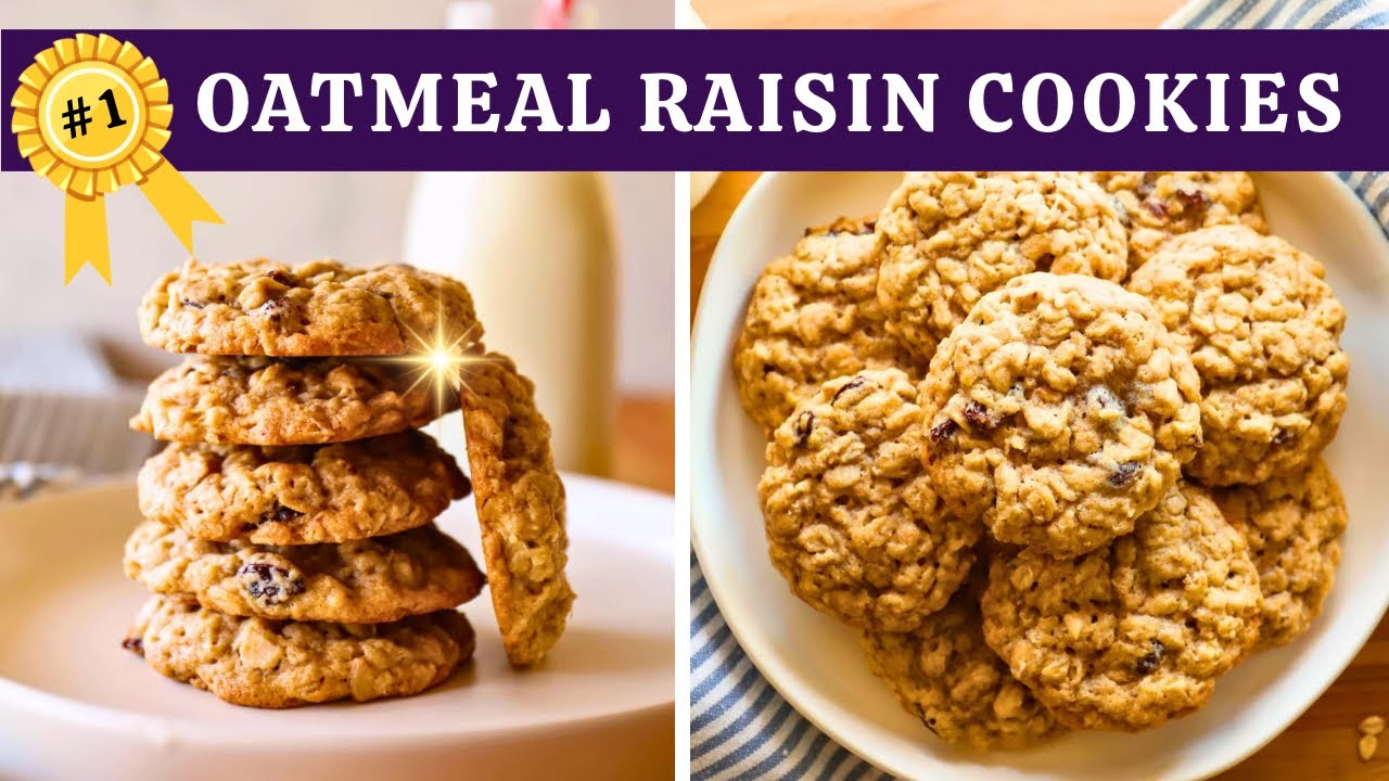 BEST Oatmeal Raisin Cookies | Classic, Chewy, Delicious! 😍