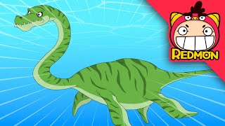 There were dinosaurs under the sea? | Exploring dinosaurs | dinosaur cartoon | REDMON