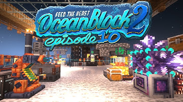 FTB OceanBlock 2 - OriTech Laser & Fluxite Ep.10 Feed the Beast Minecraft Mod Pack
