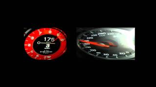 Lexus LFA vs Nissan GT R (MY11) 0-260 km/h