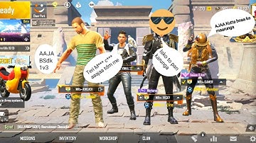 Random Squad call me Noob and i challenge For 1 vs 2 TDM Room | Pubg Mobile | RKTV gamer #challenge