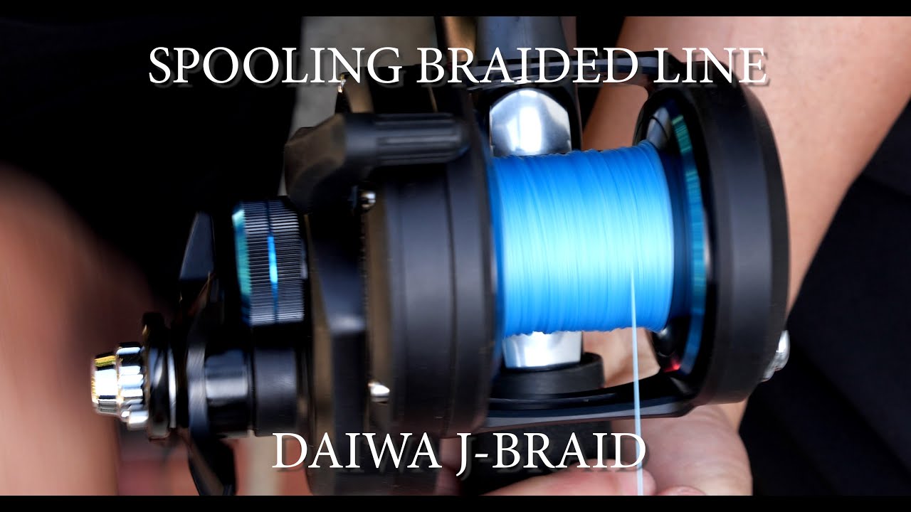 Spooling Braided Line on Daiwa Saltist 20p Conventional Reel with