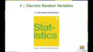 Lesson 4.3 Binomial Distribution