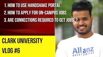 How to Use Handshake Portal for On-Campus Jobs | Step-by-Step Demo| Clark University Vlog | #VJSNAPP