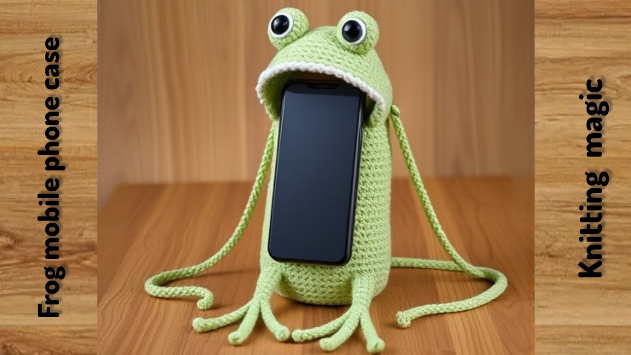 🐸Frog mobile phone case weaving tutorial                             part1/6(Frog hand texture)🐸