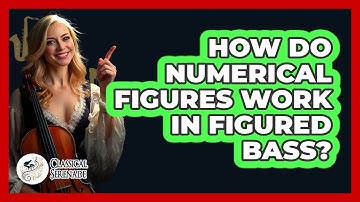 How Do Numerical Figures Work In Figured Bass?