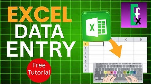 "Learn Excel Data Entry for Freelancing & office Jobs/ Full Tutorial"