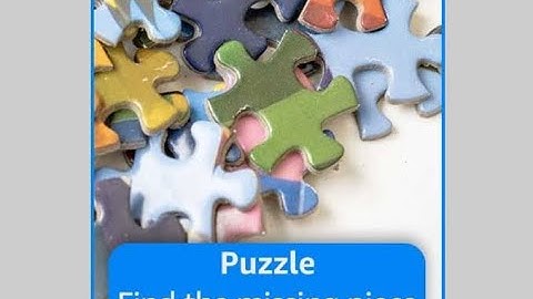 Today Amazon  Puzzle Find The Missing Piece Quiz