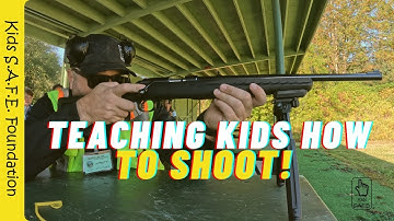 We teach kids how to shoot a Ruger bolt action rifle!