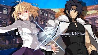 [MELTY BLOOD: TYPE LUMINA "Red Arcueid VS Kouma Kishima" Gameplay Video①]