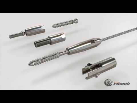 Tensor de cable de acero inoxidable para barandilla de cable Sistemas de  barandilla de alambre