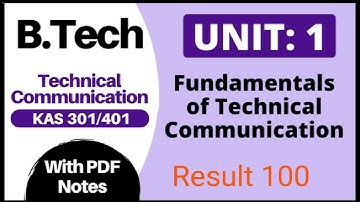 Unit 1 Technical communication AKTU