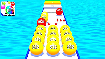 Ball Run 2048 Merge Race Run 3D ! All Levels Gameplay (124-131) android, ios