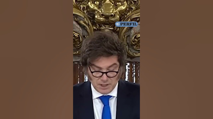 Javier Milei's words on National Television