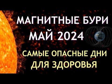 Магнитные бури в МАЕ 2024. Неблагоприятные дни. Как пережить.