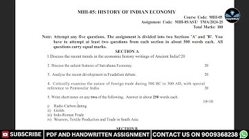 IGNOU M A  HISTORY SOLVED ASSIGNMENT 2025   MHI 01, MHI 02, MHI 04, MHI 05 SOLVED
