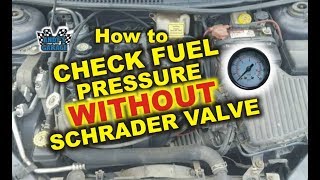 How to Check Fuel Pressure Without A Schrader Valve (Andy’s Garage: Episode  16)