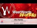 Westwords westtalks  alex sarkis