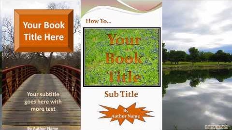 Kindle Book Ebook Cover Software  How To Create And Change Your Own Ebook Covers