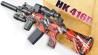 Unboxing and Review: Realistic Toy Gun Gel Blaster HK 416D