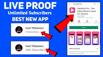 Live Proof  Sub4Sub Pro App Se Increase Subscribers On YouTube free | Subscriber Kaise Badhaye