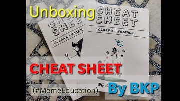 Unboxing CHEAT SHEET | By BKP | Meme Education | S.S.T. & Science