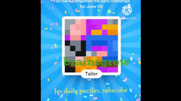 Nonogram daily challenge 13 June 2023 Easy-solution / answer/ how to solve number puzzle #brainsgrow