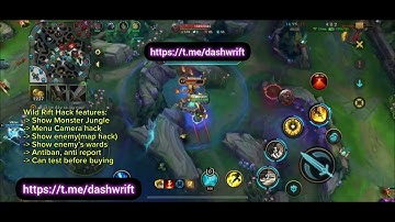 Map hack mod menu Lol Wild Rift for all servers for android/ios antiban