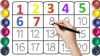 Learning numbers, one two there four, 123 counting, counting numbers for kids 1 to 20