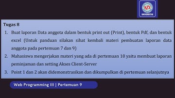 Tugas 8 Web Programming 3 Pertemuan 9