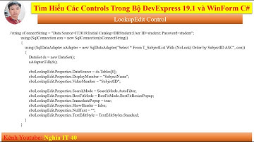 [Devexpress 19.1 Tutorial] Hướng Dẫn Sử Dụng LookupEdit | Lập Trình Visual Studio 2019