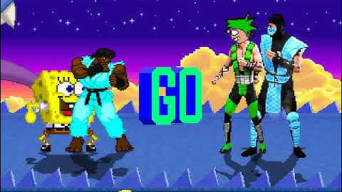MUGEN Request: Neo Zekrom V2 & Spongebob V2 Vs Jesse & Sub-Zero MK2