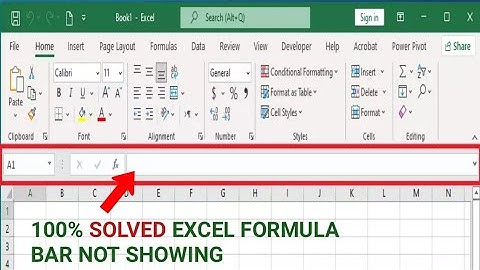 Excel Formula Bar Not Showing? 🔍 | Fix in Seconds! ✅ [100% Working] #focusinguide