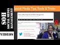 Social Media Tips, Tools &amp; Tricks