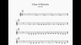 Clase 4 Melodía