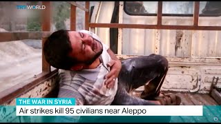 Air strike kills 95 civilians near Aleppo
