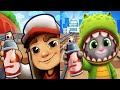 Subway surfers Classic 🆚 Talking tom Gold Run Dino Tom Map Comparison