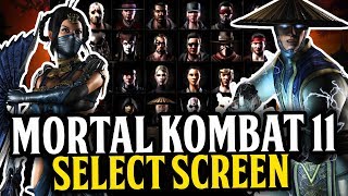 Mortal Kombat 11 Select Screen Design
