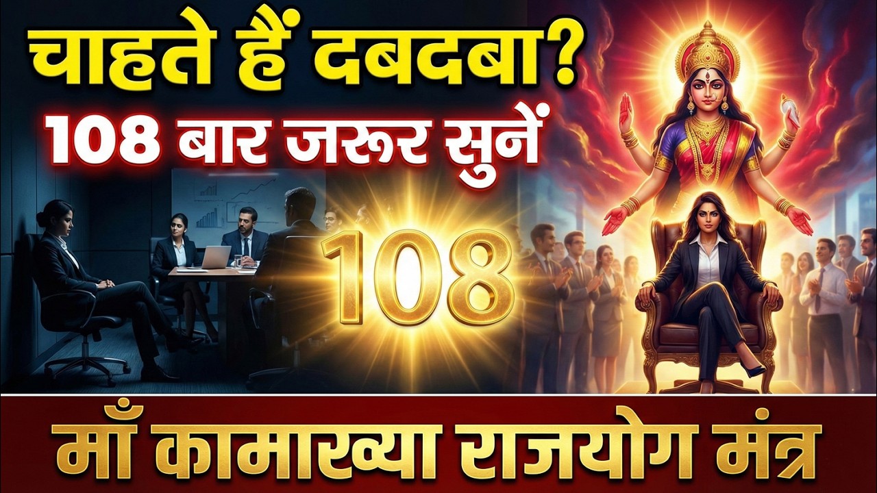 समाज और दफ्तर में चाहते हैं दबदबा? माँ कामाख्या का राजयोग मंत्र 108 बार सुनें | माँ कामाख्या मंत्र